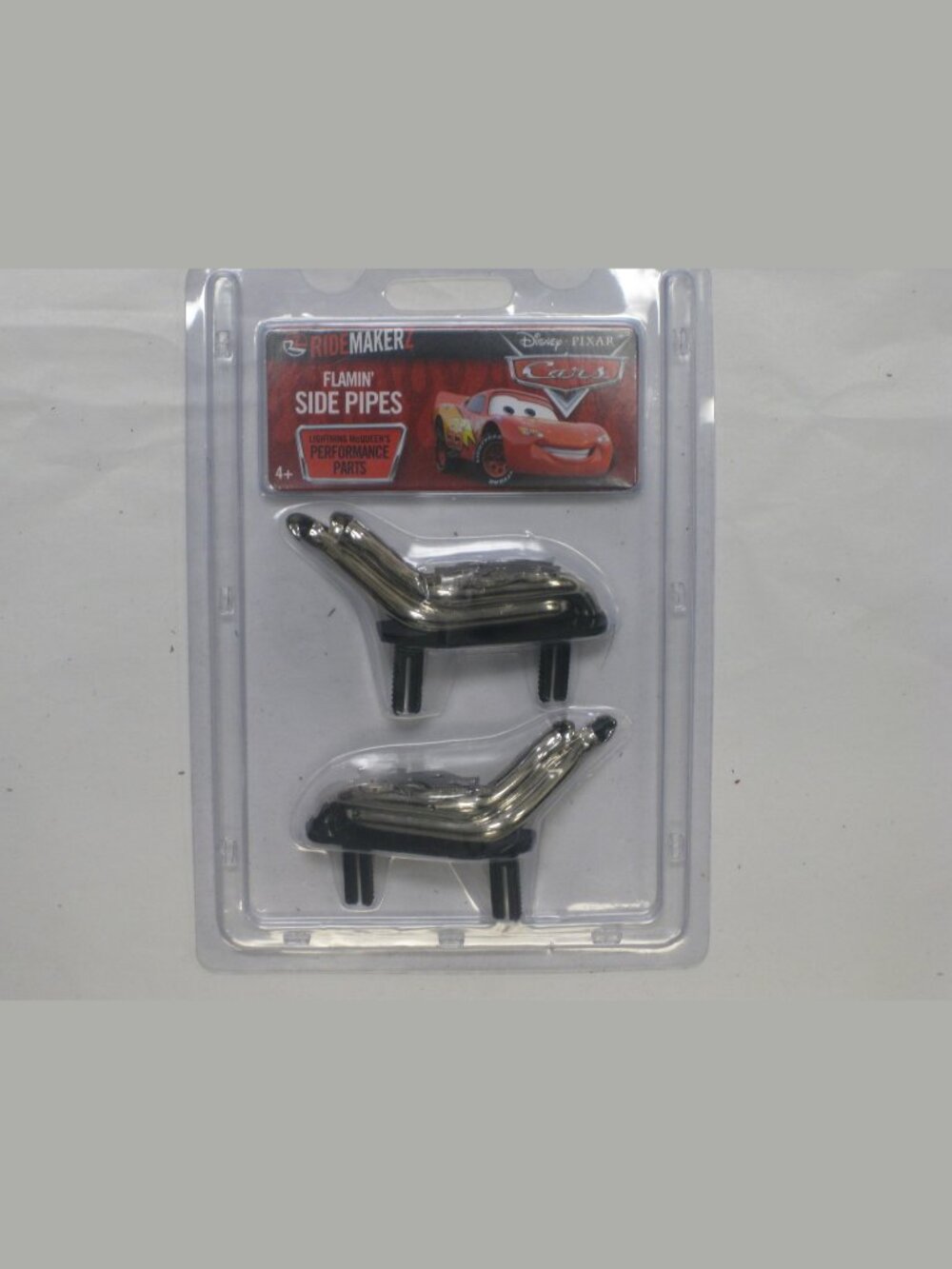 Disney Cars Ridemakerz Flamin Side Pipes Lightning McQueen Performance Parts NWT